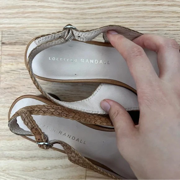 Loeffler Randall Martine Woven Slingback Heels Size 6 - Picture 7 of 7